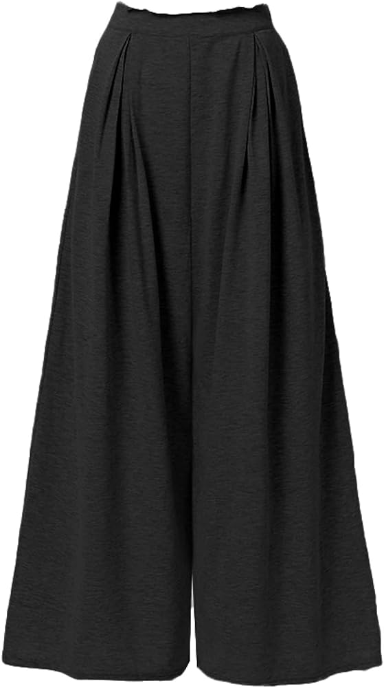 Sylaiwao Wide Leg Women's Spring and Summer Pleated Skirt